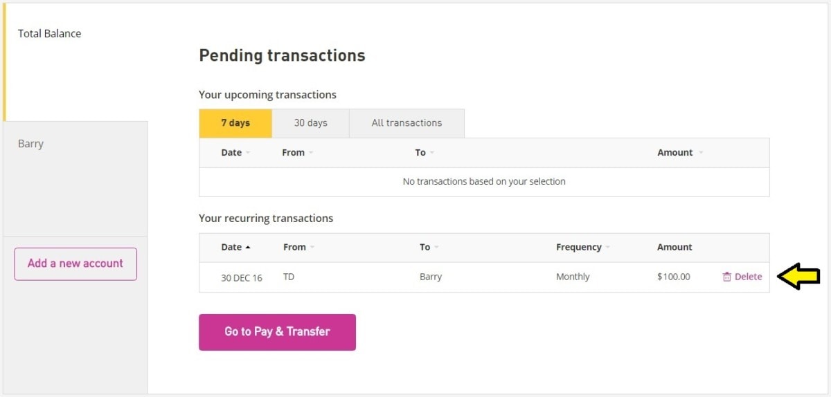 How to set up Recurring Transfers with EQ Bank Money We Have