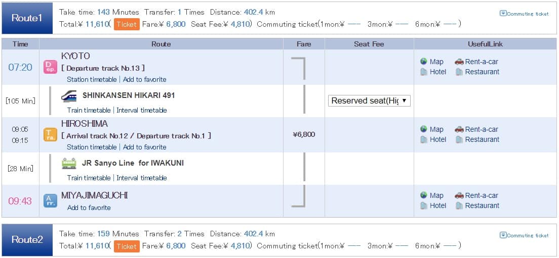 Hiroshima and Miyajima in One Day From Kyoto schedule