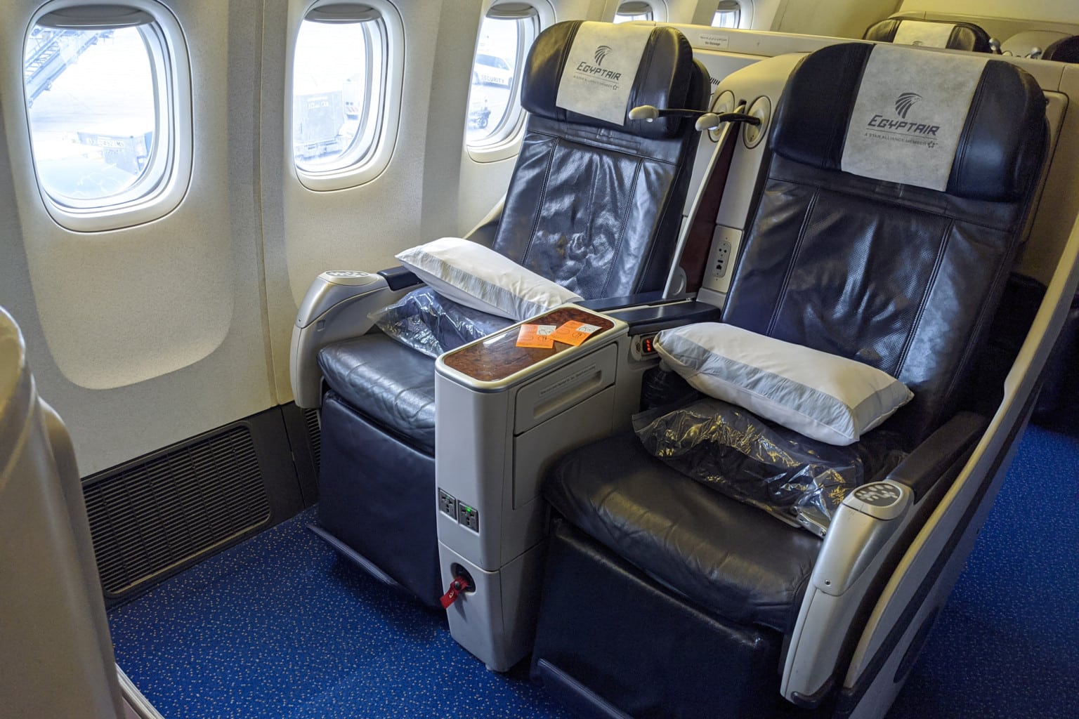 EgyptAir 777300ER Business Class Toronto to Cairo Review Money We Have