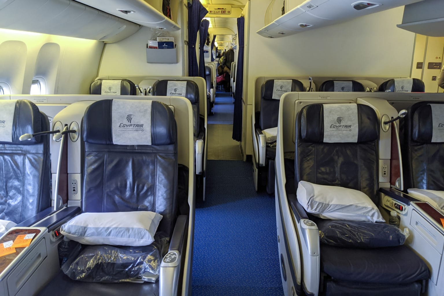 EgyptAir 777300ER Business Class Toronto to Cairo Review Money We Have