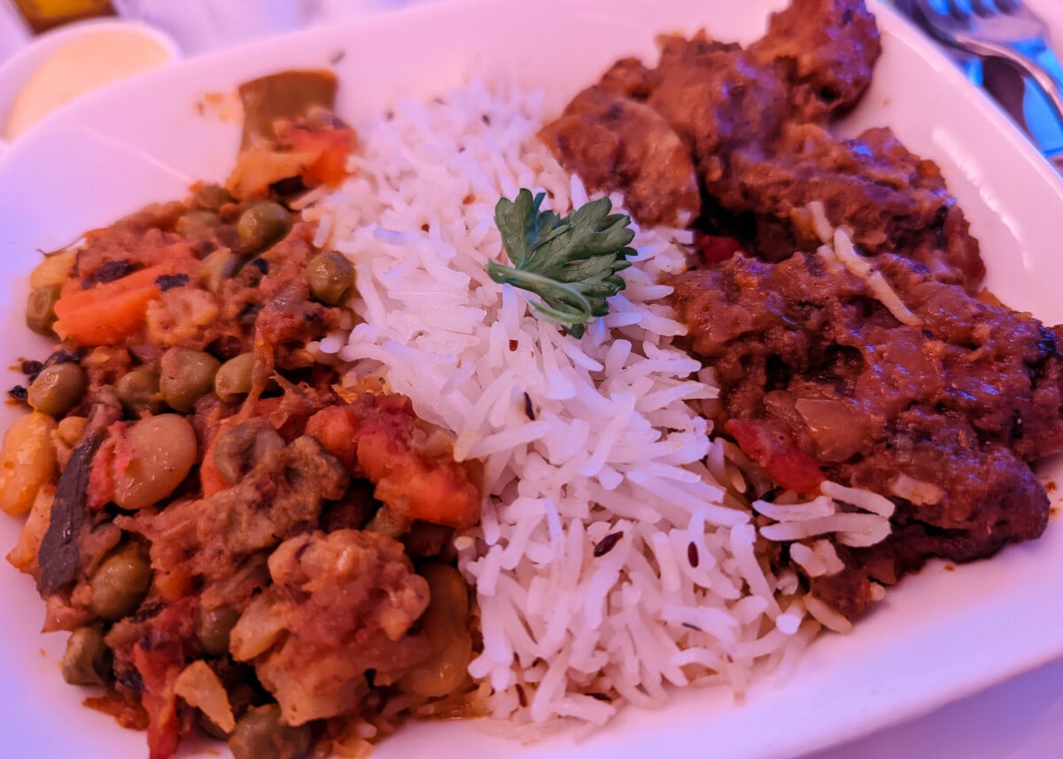 Emirates Business Class Toronto to Dubai food 2