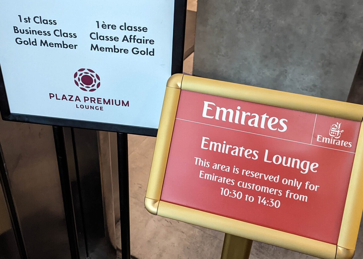 Emirates Toronto to Dubai review plaza 2